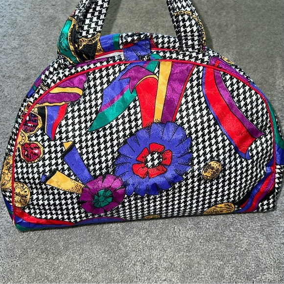 VTG Christian Dior Logo Cosmetic Case Travel Carry All Toiletry Makeup Bag Tote - Picture 7 of 12